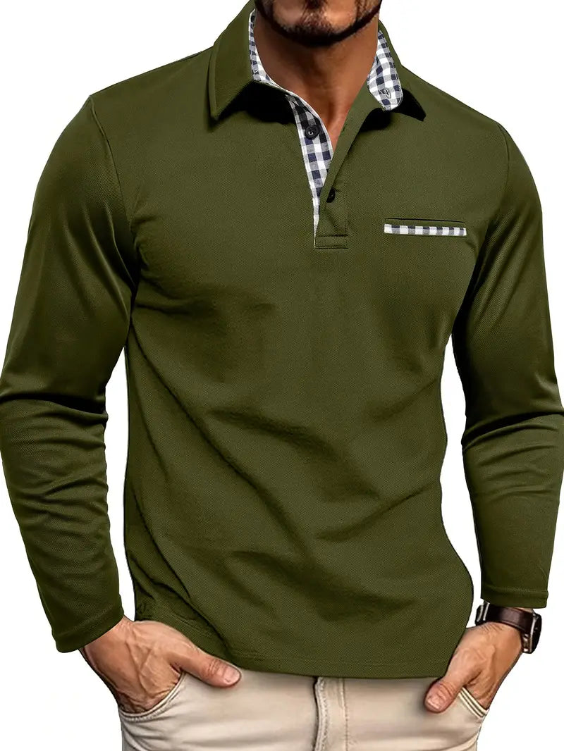 Laluna® | Poloshirt met lange mouwen