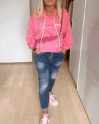 Laluna® | Losse hoodie met ankerprint