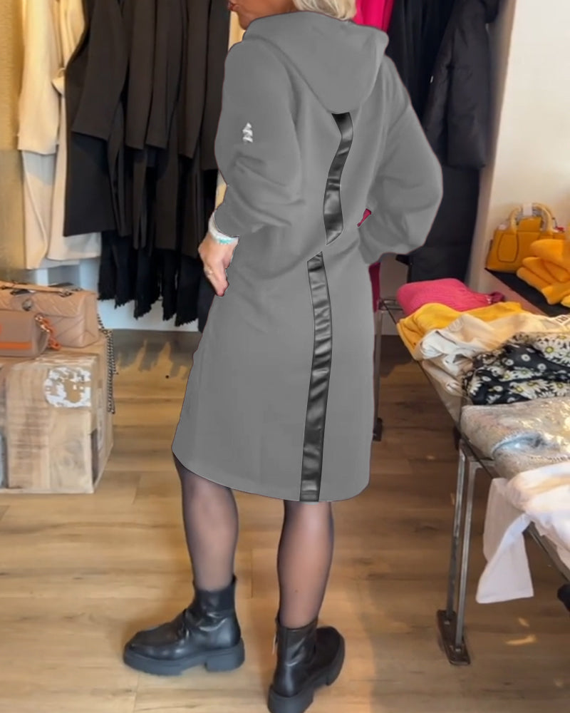 Laluna® | Stevige jurk met capuchon en zakken