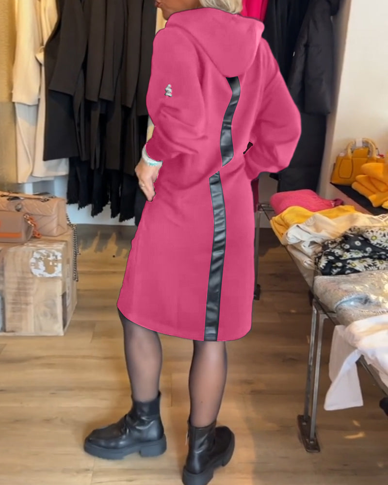 Laluna® | Stevige jurk met capuchon en zakken