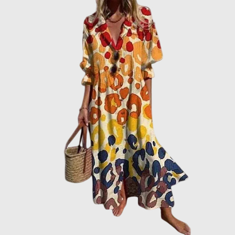 Marloes | Elegante Lange Boho Jurk