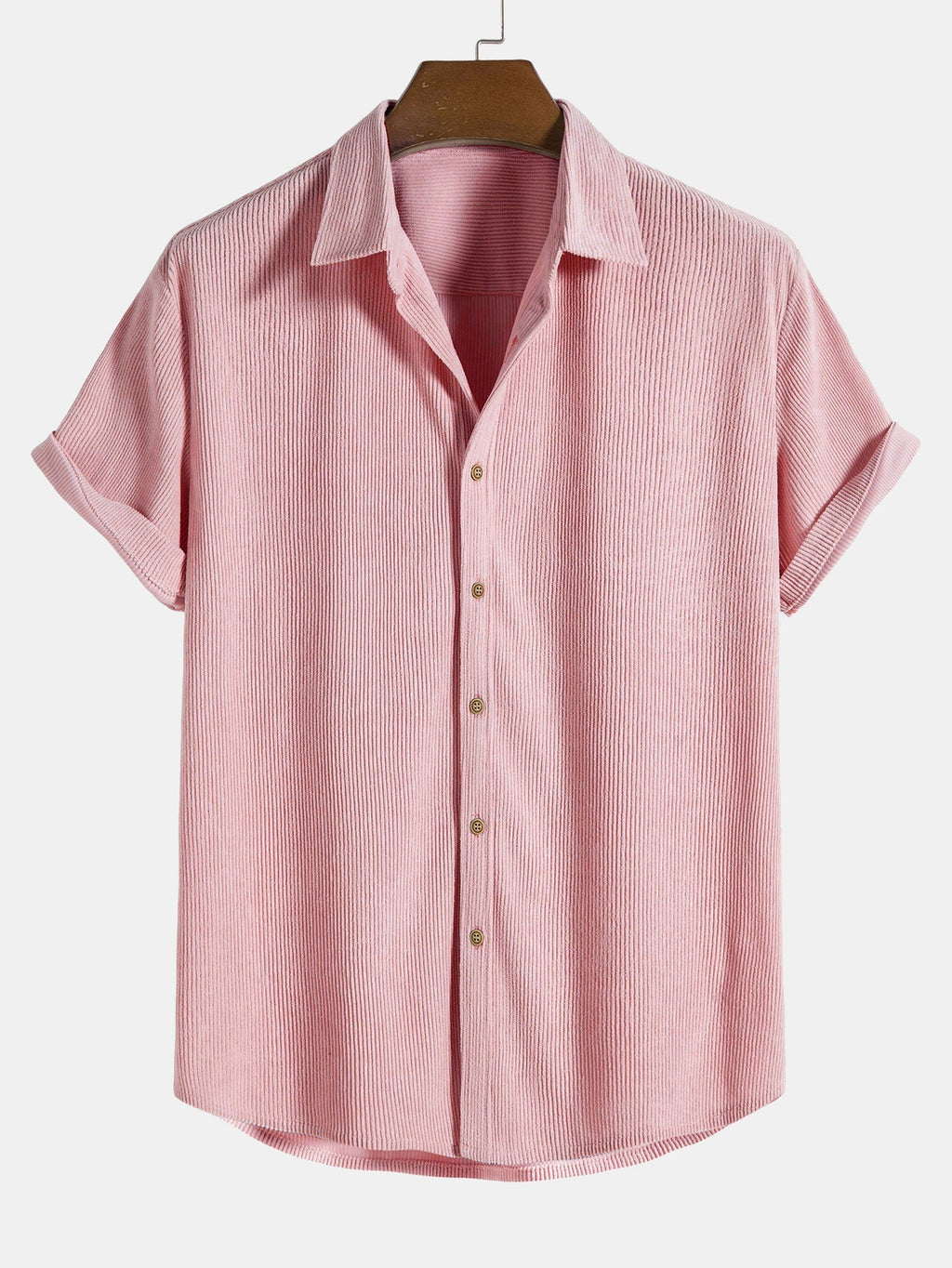 Korte Mouwen Corduroy Overhemd & Shorts