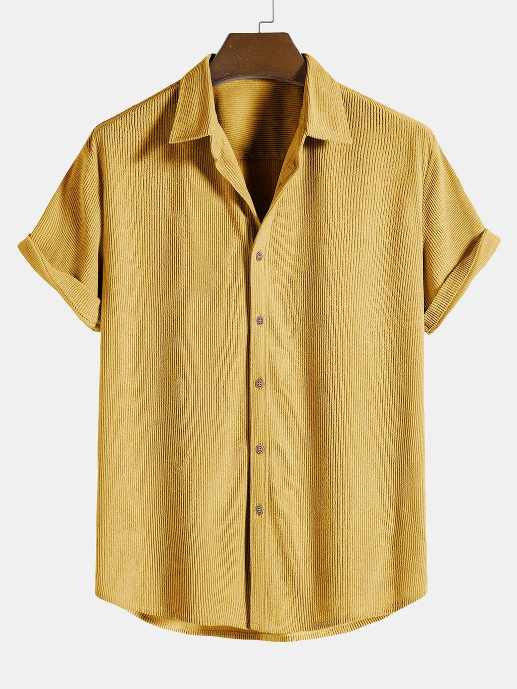 Korte Mouwen Corduroy Overhemd & Shorts
