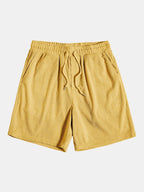 Korte Mouwen Corduroy Overhemd & Shorts