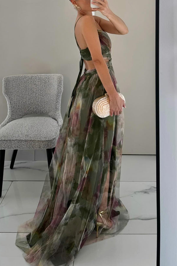 Victoria | Prachtige maxi jurk met bloemenprint