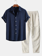 Laluna® | 2-delige Chique Casual Linnen Set