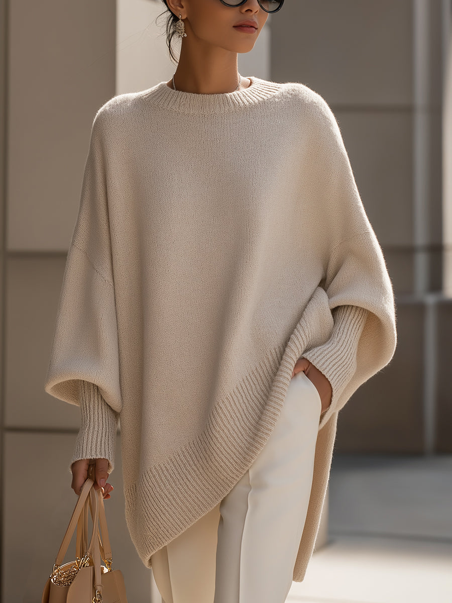 Laluna® | Oversized Lange Modieuze Trui
