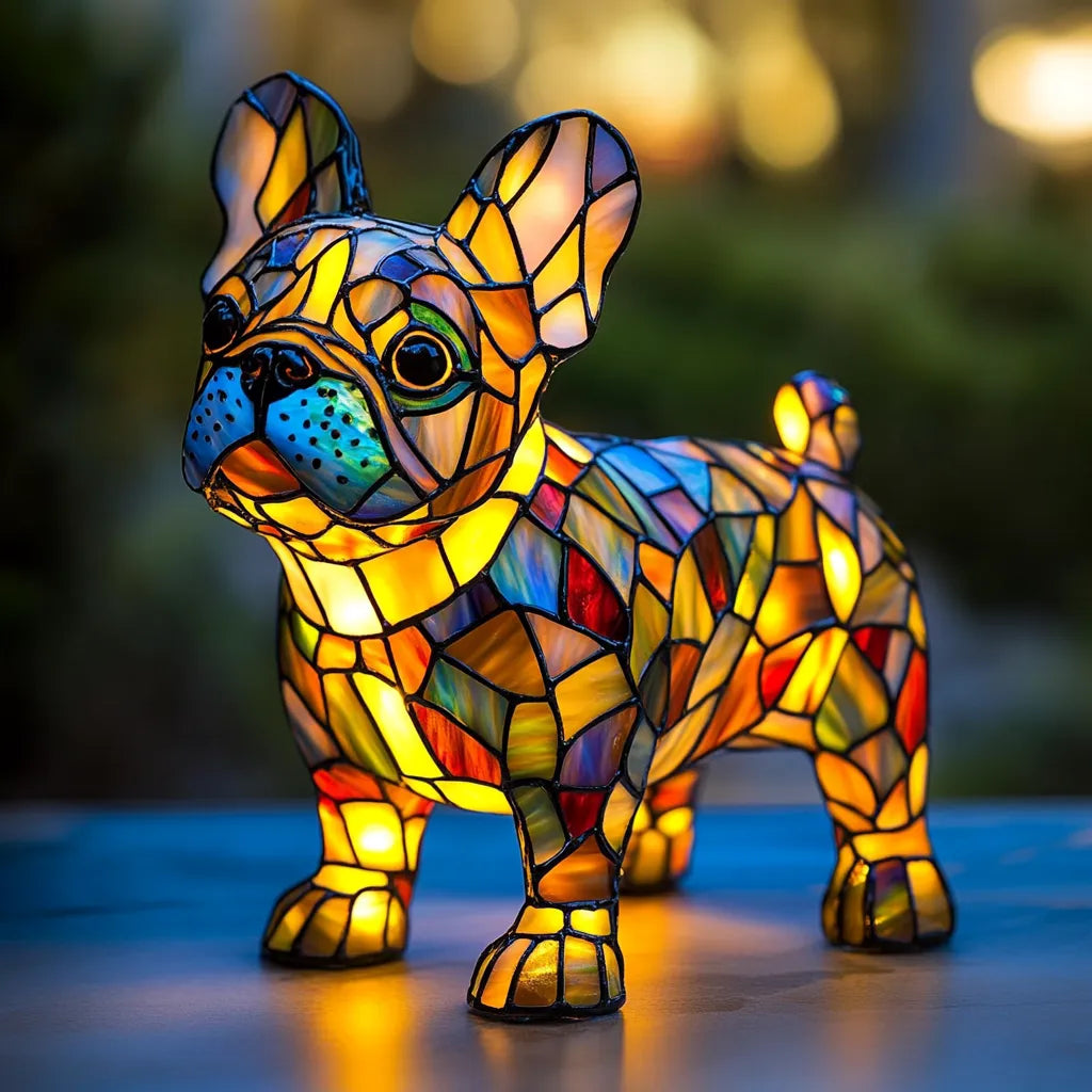 Lichtgevende hond - Handgemaakte Lamp die Harten Laat Stralen