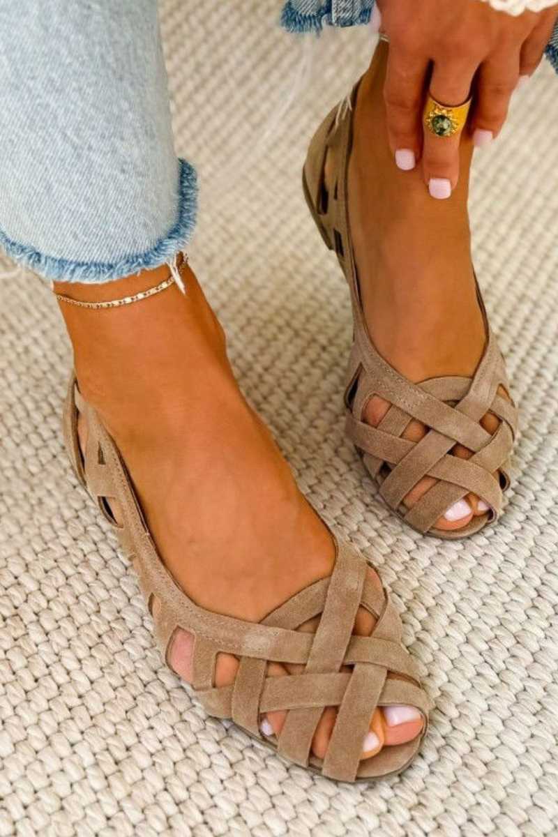 Caterina | Gevlochten Levendige Zomersandalen