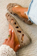 Caterina | Gevlochten Levendige Zomersandalen