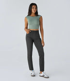 Lotte | Elastische en comfortabele broek met hoge taille