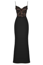 Laluna® | Zwarte Korset Maxi Jurk