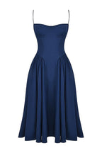 Laluna® | Twill Korset Midi Jurk