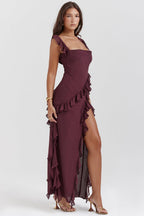Laluna® | Maxi jurk Met Ruches