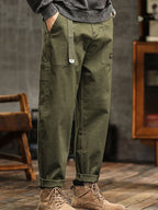 Heren Vintage-Inspiratie Casual Broek