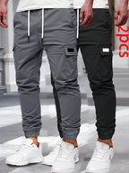 Laluna® | Luchtige Cargo Joggingsbroek met Zakken