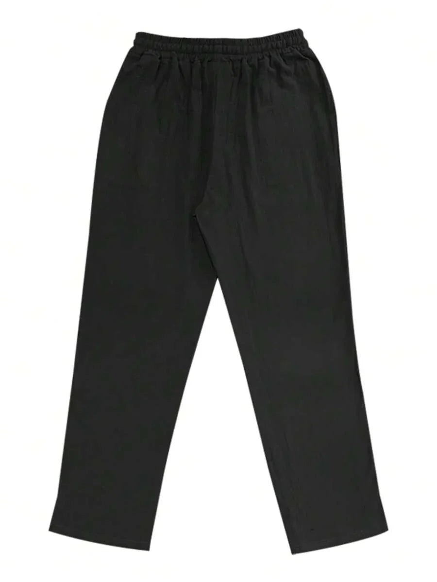 Laluna® | Lichte Linnen Broek met Touw