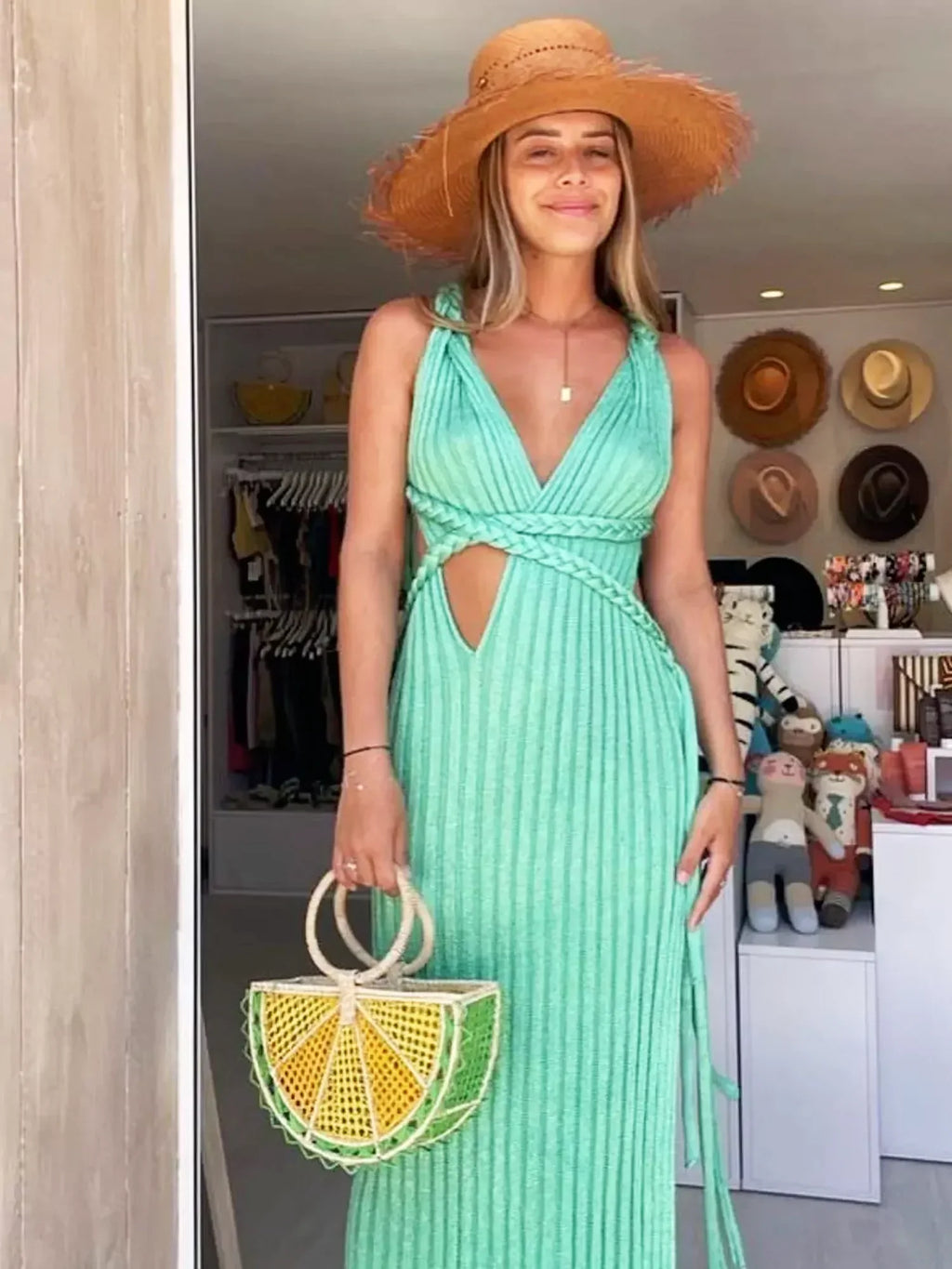 Laluna® | Zomerse Knit Maxi Dress