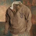 LALUNA® | KLASSIEKE SWEATER MET KWART RITS