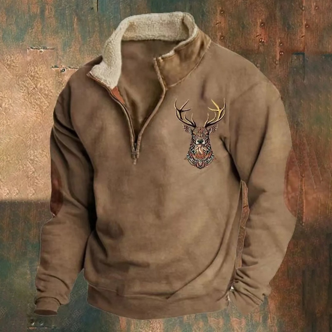 LALUNA® | KLASSIEKE SWEATER MET KWART RITS