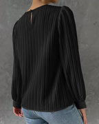 Laluna® | Lantaarnmouwen Effen Blouse