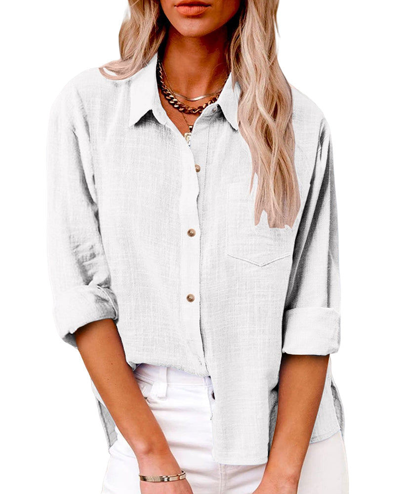 Laluna® | Blouse met lange mouwen