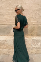 Lotte | Elegante Lange Feestjurk met V-hals