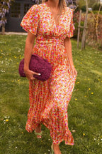 Pauline™ | Lange jurk met bloemen