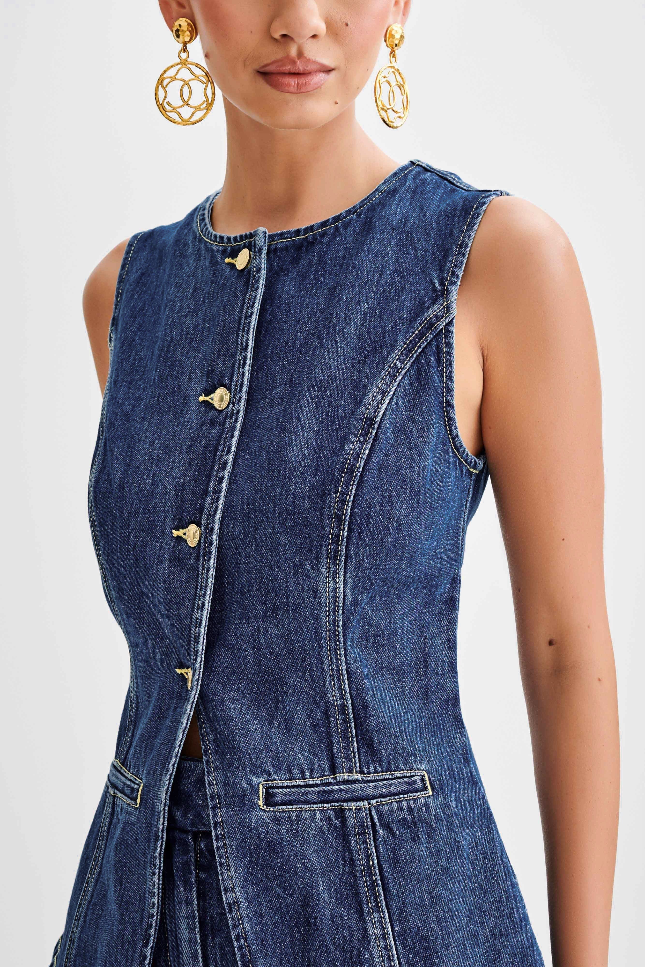 LALUNA®  | DENIM BUTTON UP SET