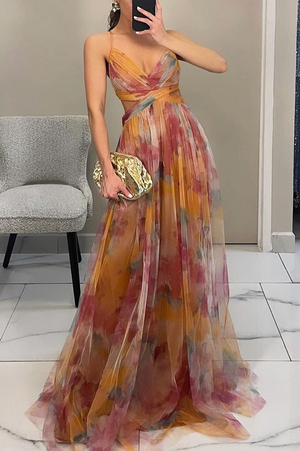 Victoria | Prachtige maxi jurk met bloemenprint