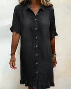 Laluna® | Comfortabele Denim Jurk