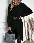 Laluna® | Lange Effen trui-jurk