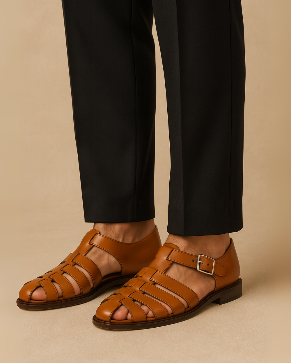 Laluna® | Premium leren sandalen voor heren