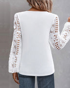 Laluna® | Casual blouse met kant