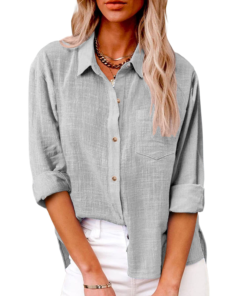 Laluna® | Blouse met lange mouwen