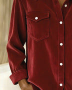 Laluna® | Modieuze Blouse met Revers en Knopen
