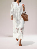Silvana | Luxe lange jurk van kant