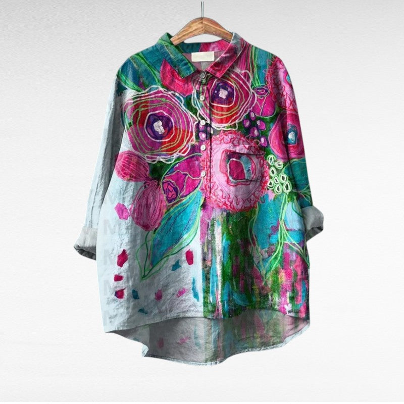 Laluna® Klassieke Bloemenblouses