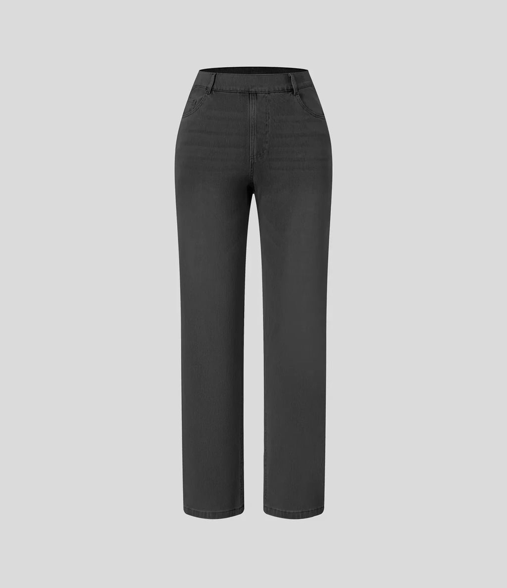 Lotte | Elastische en comfortabele broek met hoge taille