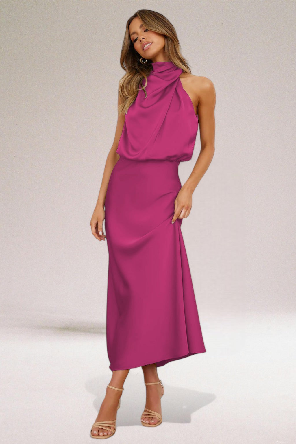 Laluna® | Satijnen Glamour Jurk