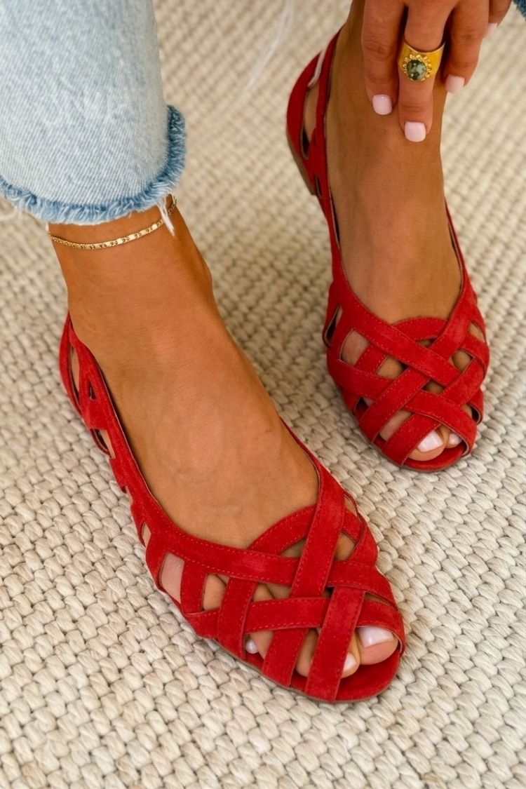 Caterina | Gevlochten Levendige Zomersandalen