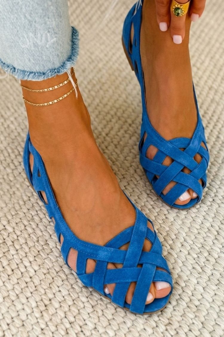 Caterina | Gevlochten Levendige Zomersandalen