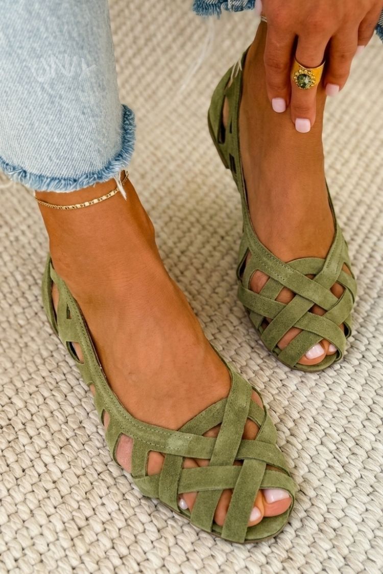 Caterina | Gevlochten Levendige Zomersandalen
