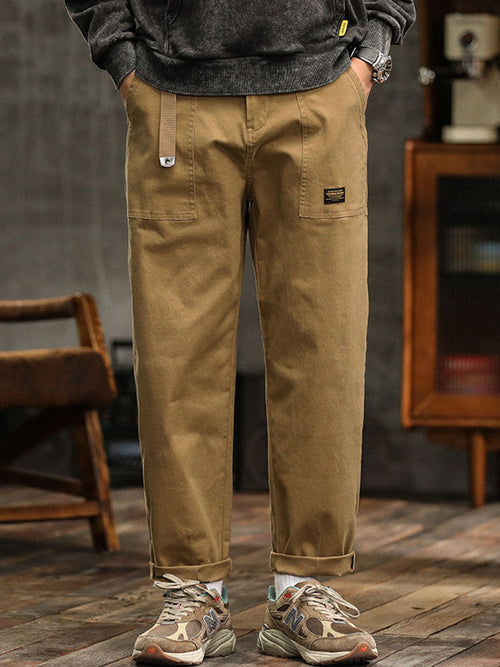 Heren Vintage-Inspiratie Casual Broek