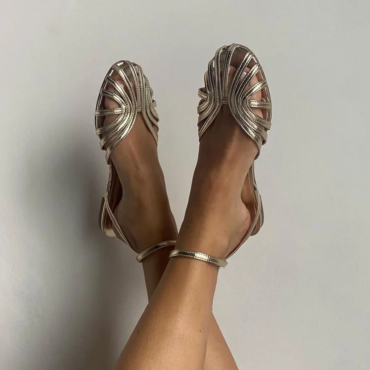 Vittoria | Gouden Juweel Sandalen