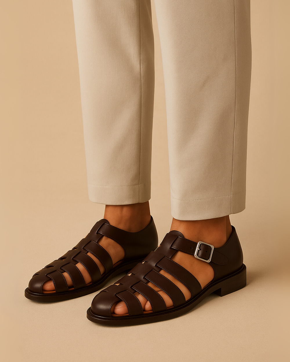 Laluna® | Premium leren sandalen voor heren