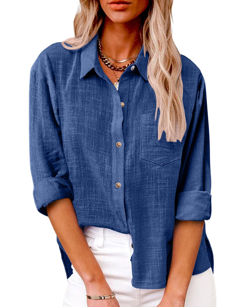 Laluna® | Blouse met lange mouwen