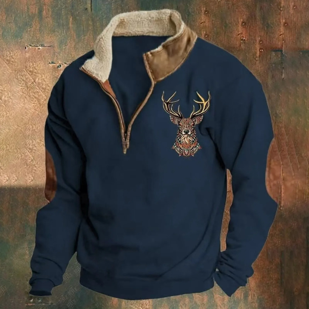 LALUNA® | KLASSIEKE SWEATER MET KWART RITS