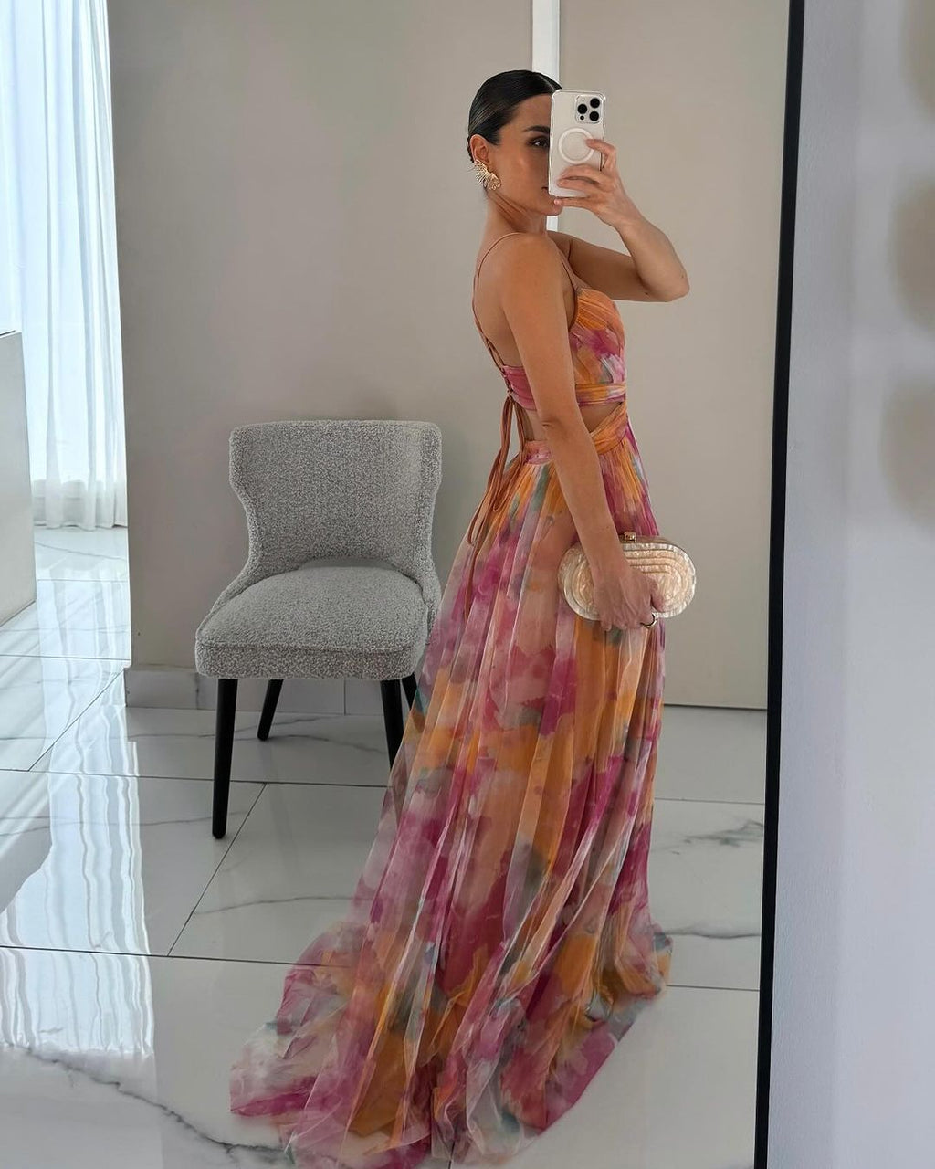 Victoria | Prachtige maxi jurk met bloemenprint