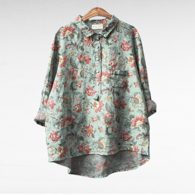 Laluna® | Klassieke Bloemenblouses